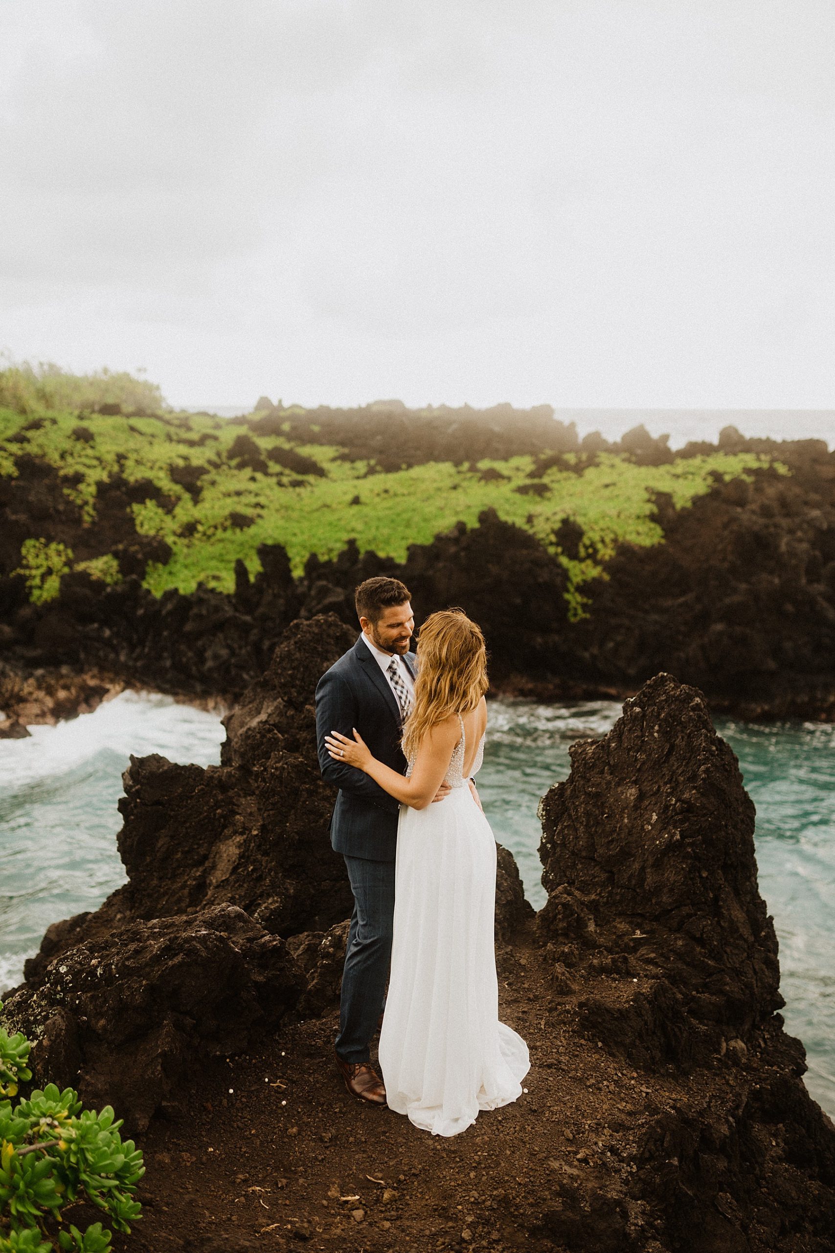 Black Sand Beach Wedding Hawaii